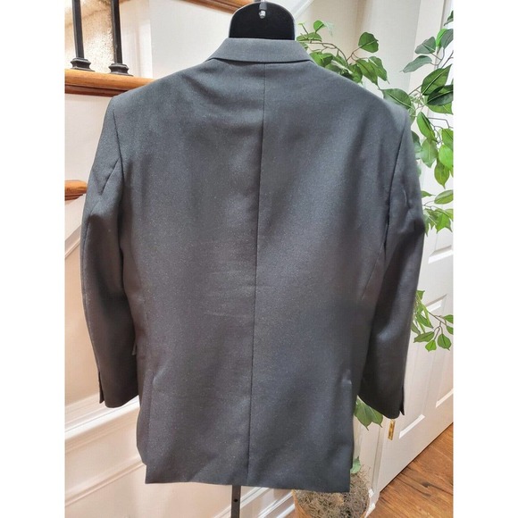 Donatelli Men's Solid Black Single Breasted Blazer Size 46 - Picture 6 of 11